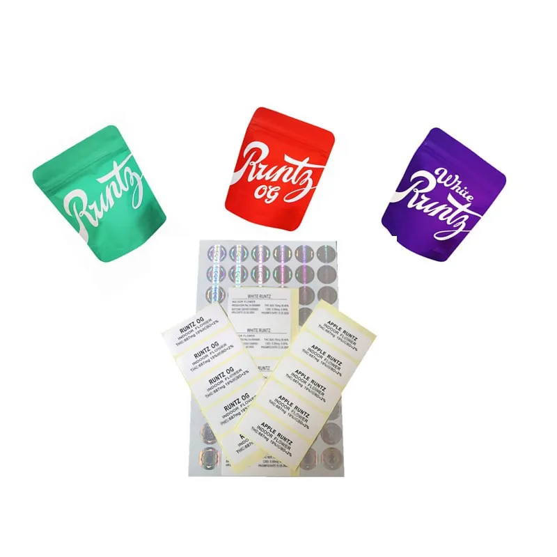 

50/100X RUNTZ C00KIES Bags Candy Bags Empty Edibles Packaging Only