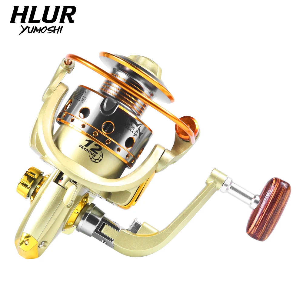 

HLUR Fishing Reel 1000-7000 Spinning Reel 8KG Max Drag Metal Spare Spool Saltwater Reel Fishing Accessories Carp Reel