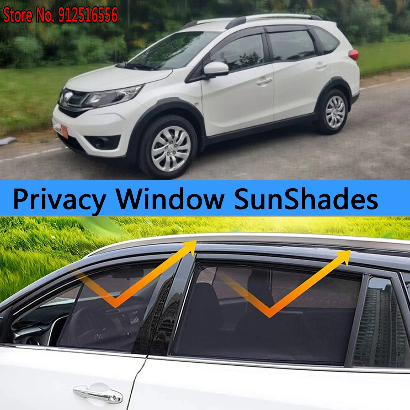 

Side Sun Shade Shading Protection Window SunShades Sunshield Accseeories for Honda BR-V BRV DG1 DG2 2016 – 2021 2017 2018 2019