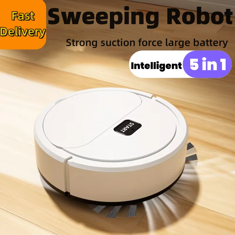 Портативный автоматический домашний мини-робот-пылесос с зарядкой от USB для