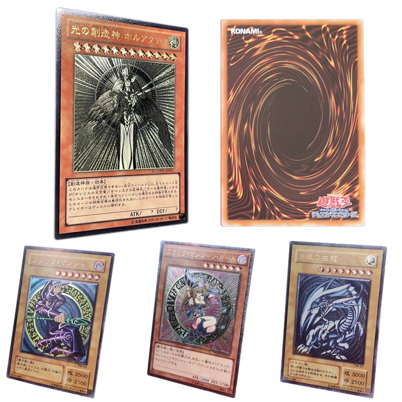 

Аниме Yu-Gi-Oh! Золотой процесс покрытия флэш-картой голубые глаза белый дракон Holactie The Creator Of Light игровая коллекция карт toy