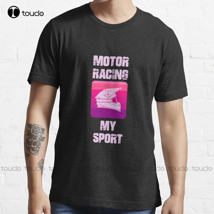 

Женская футболка с цифровой печатью Motor Racing Is My Sport Gift