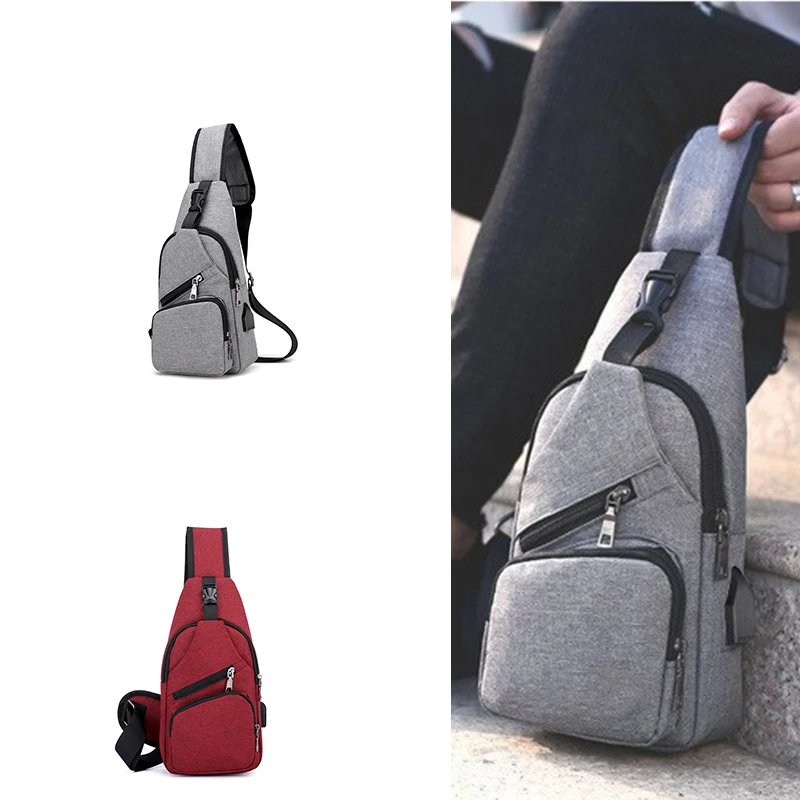 Mini Cross Body Chest Bag Usb Custom Crossbody Shoulder Men'S Messenger Bags Backpack Style Phone Sling Bags For Men