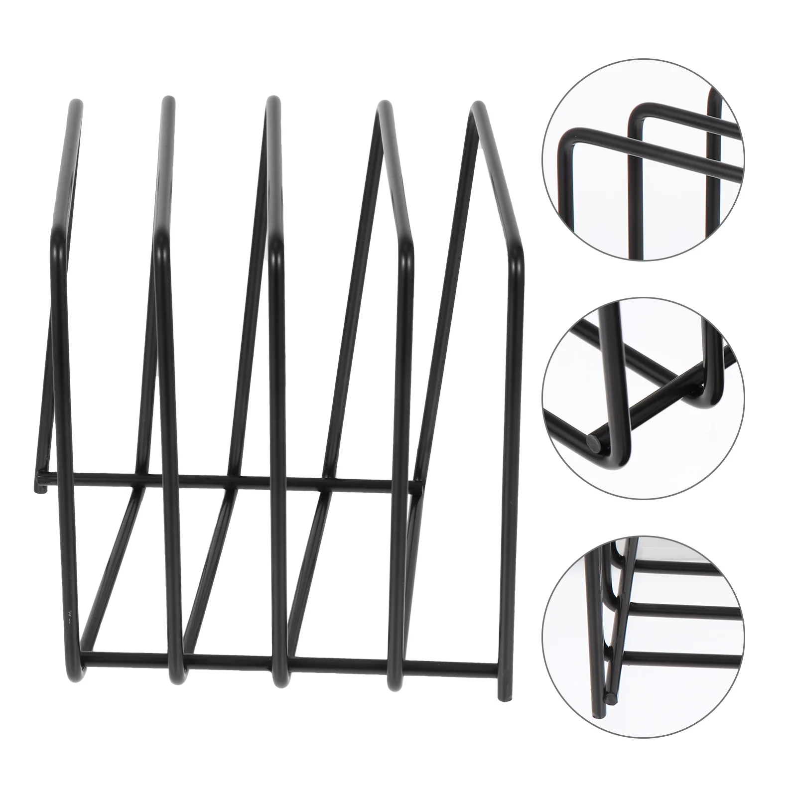 

Holder Rack Record File Book Storage Magazine Wire Vinyl Desktop Shelf Decorative Diy Stand Document Iron Organizer Metal