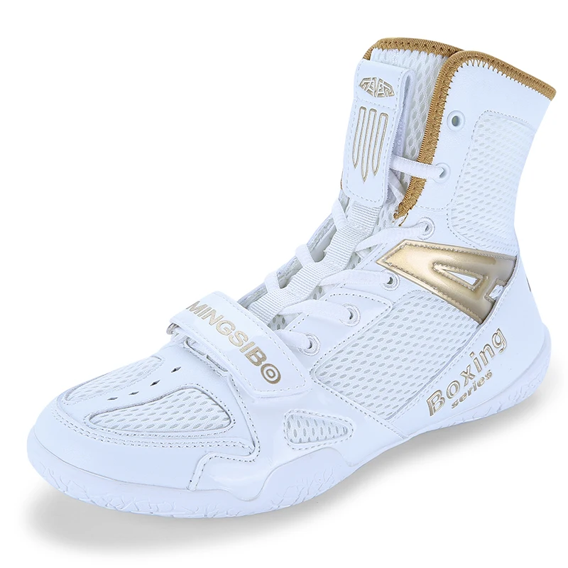 The Latest Wrestling Shoes Men's and Women's Professional Boxing Shoes Youth Fitness High Top Wrestling Shoes Size 35-47