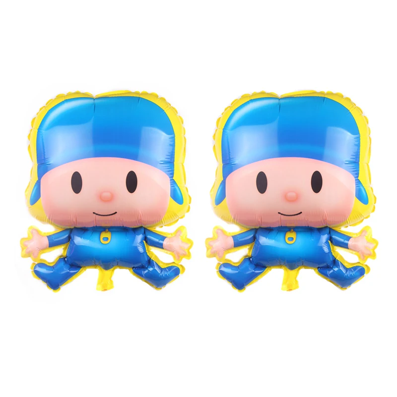 

Cartoon little boy balloon blue boy birthday party layout aluminum foil balloon toy floating balloon wholesale