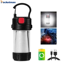 mini camping lantern outdoor rechargeable emergency camping lights 5 modes water resistant battery powered portable flashlight