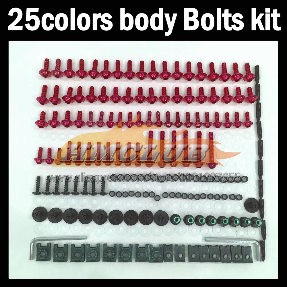 

268ps Full Screws Kit Body bolt For SUZUKI GSXR600 GSXR750 GSXR 600 750 CC K8 08 09 10 2008 2009 2010 Fairing bolts screw NutS