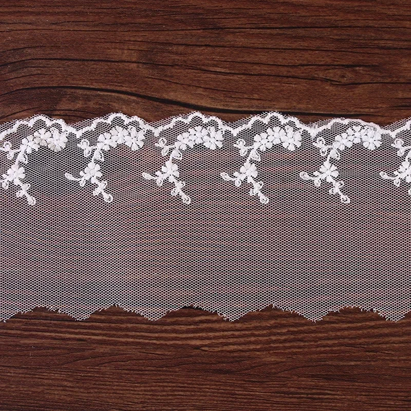 30-ярдовая Водорастворимая Молочная Шелковая Кружевная Вышитая Окантовка Для