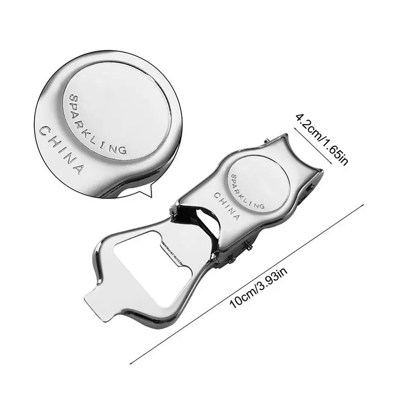 2 в 1 складной нож для пива из нержавеющей стали