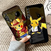 pok%c3%a9mon pikachu phone case for huawei p40 p30 p20 p10 lite honor 9 10 20 pro 7x 8x 9x prime p smart z 2021 carcasa funda soft