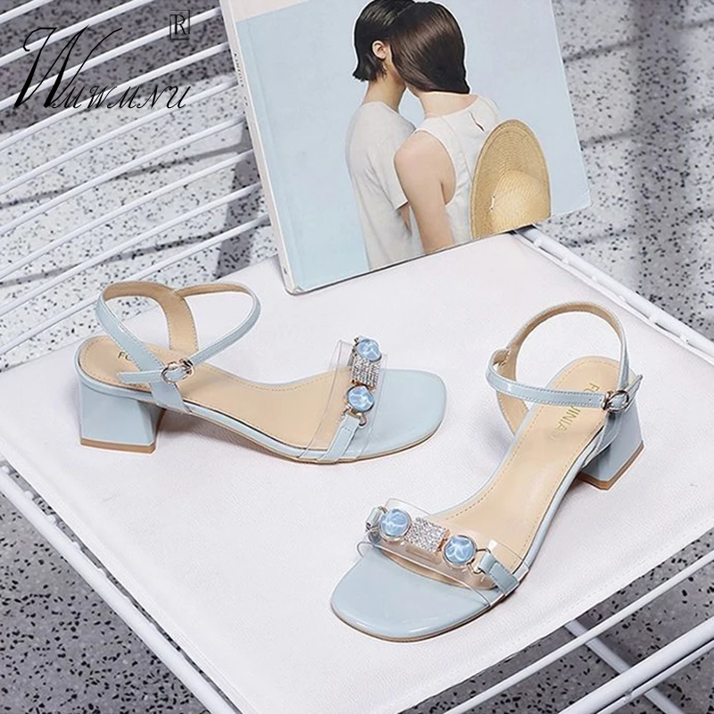 

Сандалии женские на цепочке из искусственной кожи, Модные Босоножки с открытым носком, Нескользящие, Повседневные Классические туфли с выр...