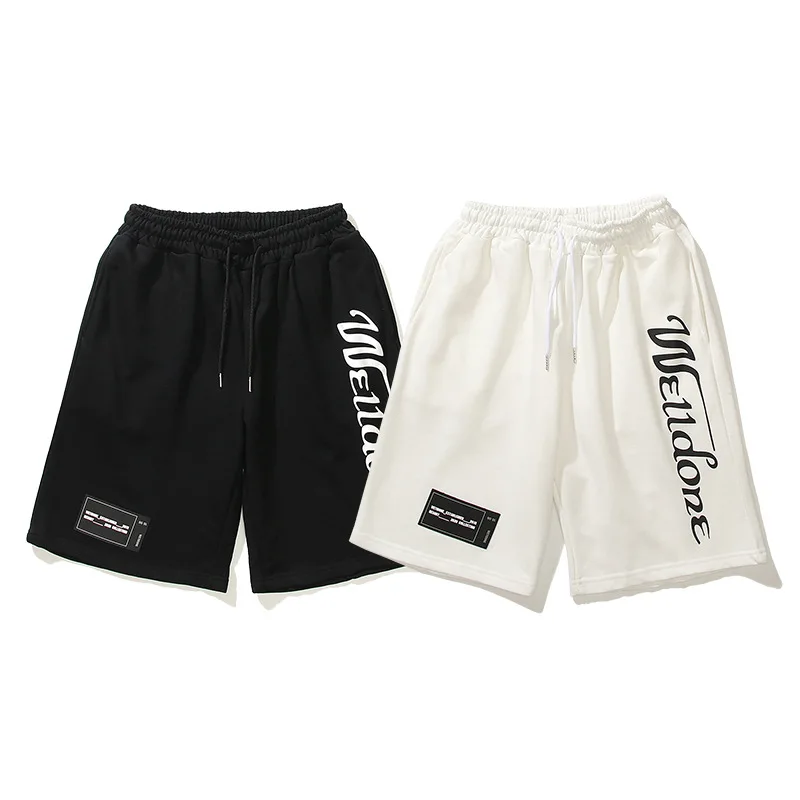 

Summer New We11done Printed High Street Retro Casual Shorts Beach Pants for Men