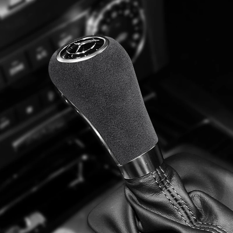 Italian Suede Overlay Gear Shift Knob Cover for Mercedes Benz GLS