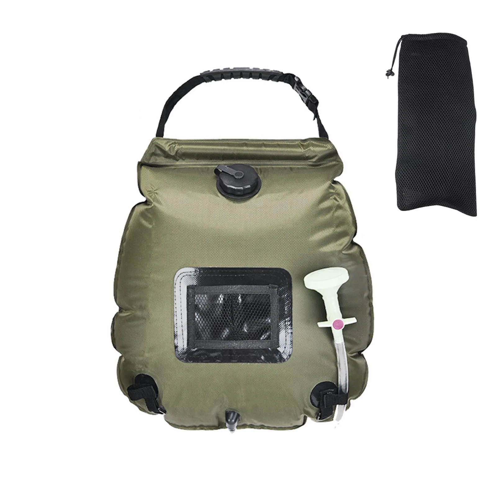 

Hiking Traveling PVC Portable Foldable Heated Beach Leakproof Mountaineering Shower Bag Solar Energy Bathing Outdoor Camping