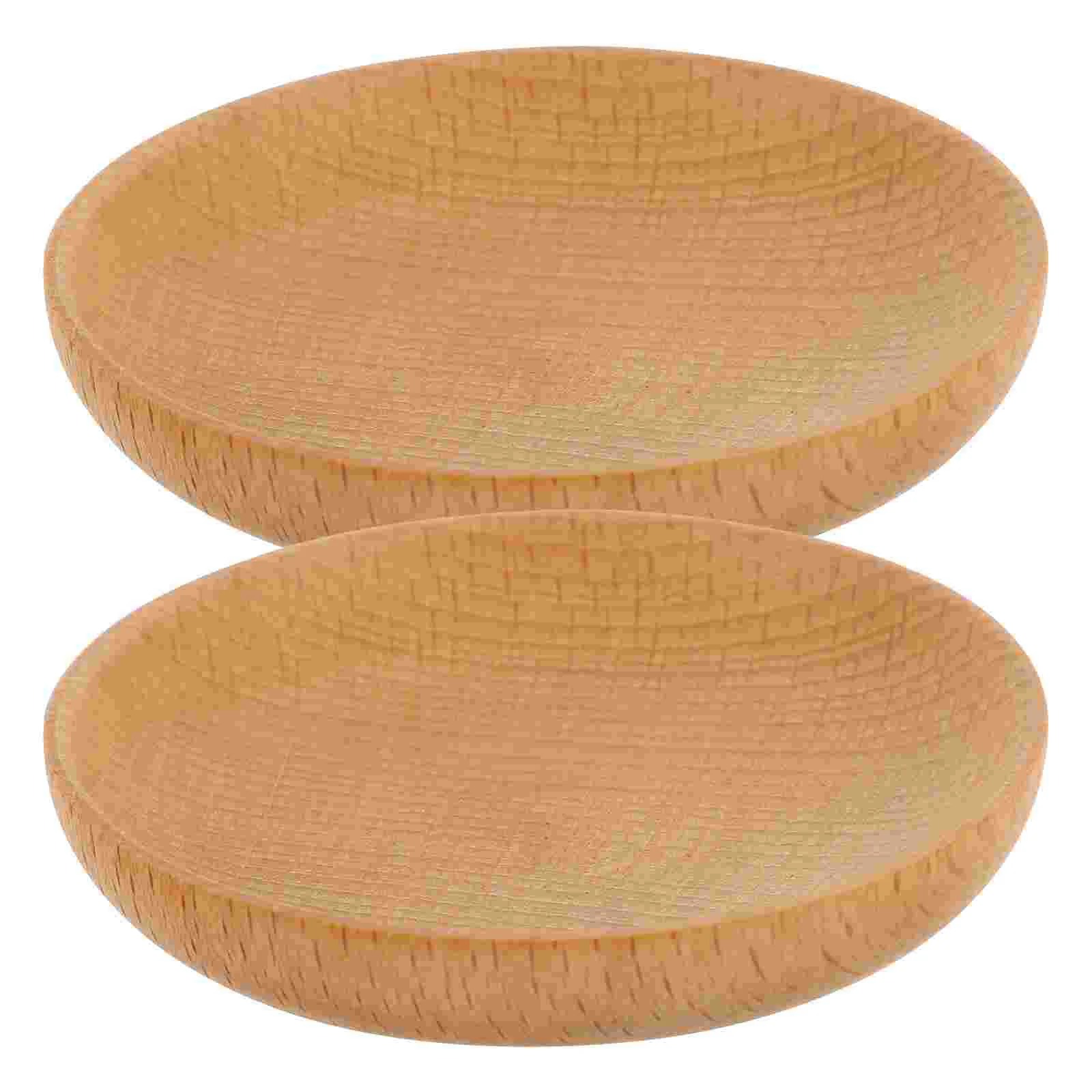 

2 шт., деревянные тарелки для приправ