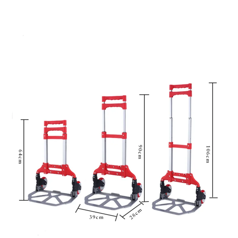 Cart Portable Trolley Folding Shopping Truck Travel Hand-pulled Car Heavy Trailer Outdoor Carry Camp
