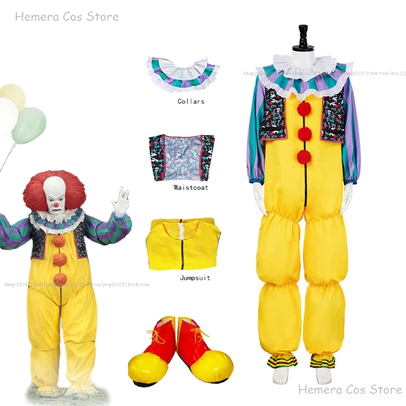 Страшные Костюмы Клоуна из страшных фильмов для взрослых мужчин и женщин костюмы