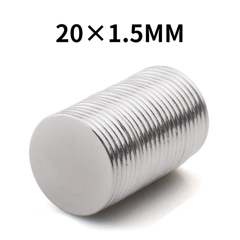 

10 шт., магнит из неодимовой стали, 20x1,5 мм