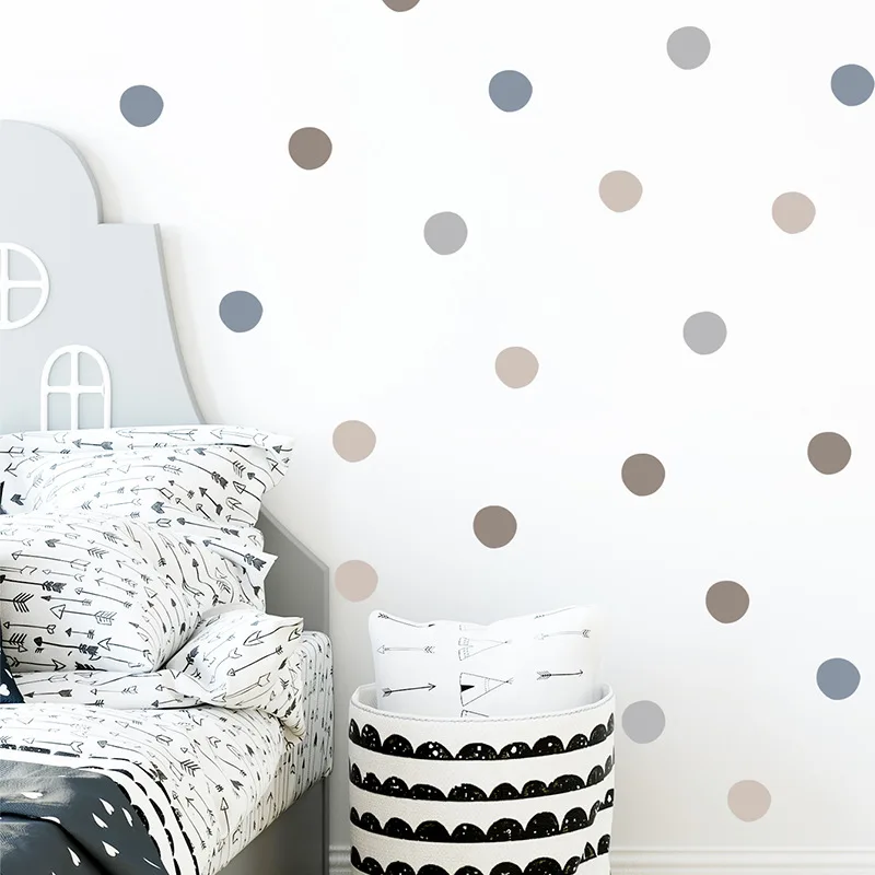 Boho Decor Polka Dot Wall Stickers Are Suitable for Girls' Bedroom Wall Stickers for Bohemian Rainbow Kids Room Decorations images - 6