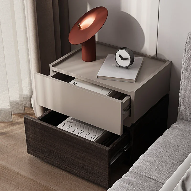 Роскошный узкий мини прикроватный столик минималистичный современный шкаф для