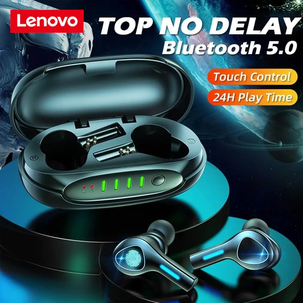 

Bluetooth-наушники Lenovo TW водонепроницаемые с шумоподавлением и поддержкой Bluetooth