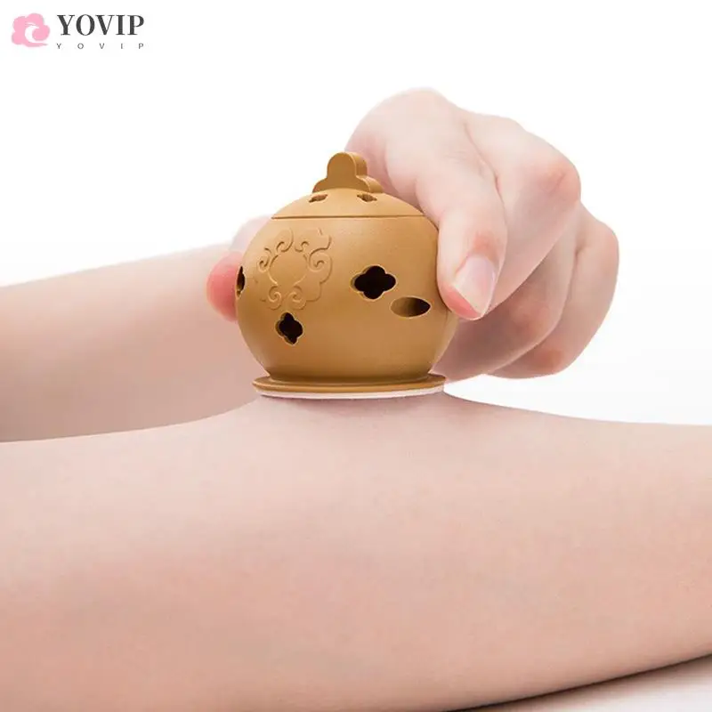 

1PC Cupping Massage Moxibustion Box Moxa Sticks Burner Acupuncture Point Therapy Women Gynaecopathia Heating Therapy Pain Relief