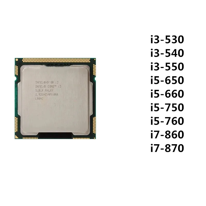 Intel Core i3-540 550  i5-650 750  14個