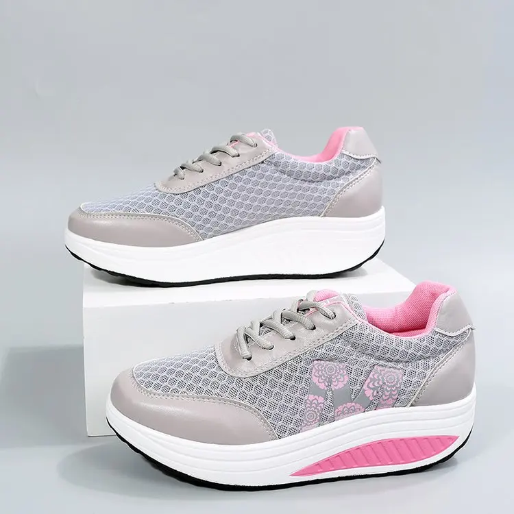 2022 Spring and Autumn New Fashion Shoes Lace Shoes Breathable Light Durable Walking Shoes Printed Letters Running Shoes