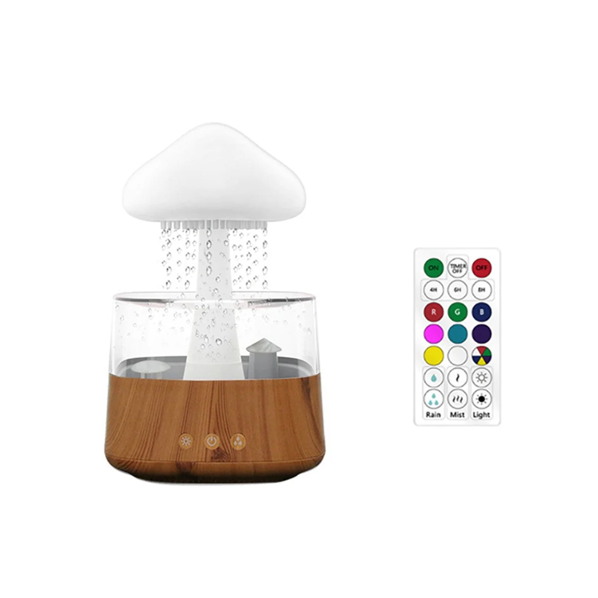 

Увлажнитель воздуха в виде грибов, ночник с дождем и облаком, дистрибьютор запаха, Расслабляющая Ароматерапия, звуковой диффузор, пульт дистанционного управления