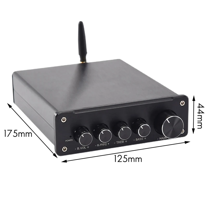KGUSS D3 TPA3255 Bluetooth 5 0 усилитель сабвуфера QCC3034 стерео HIFI класса D цифровой мощности в