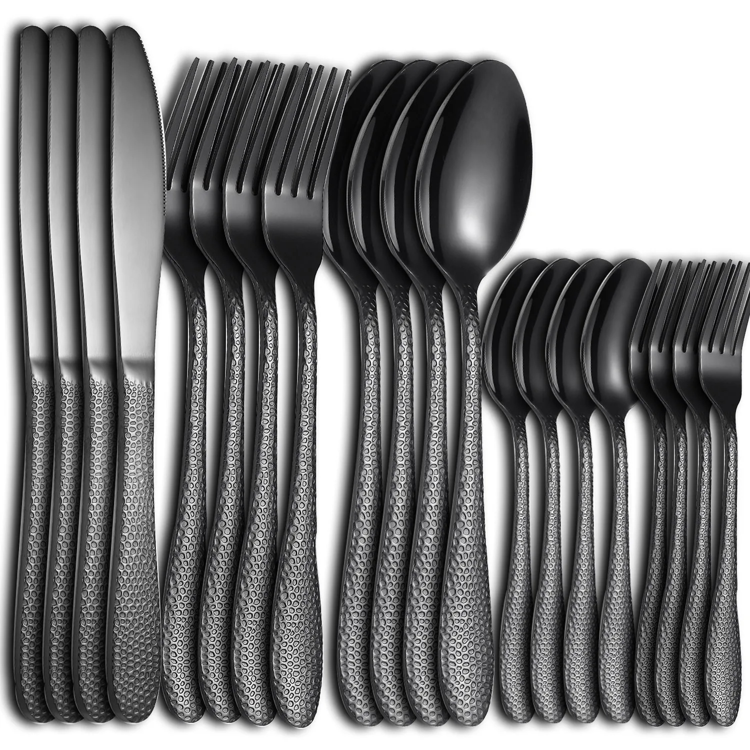

HICOME Silverware Vintage Tableware Set Stainless Steel Forks Knives Spoons Cutlery Set Gold Flatware Set Free Shipping 20pcs