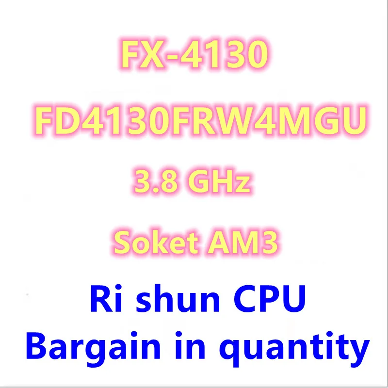 

FX-4130 FX 4130 3,8 GHz четырехъядерный процессор CPU Kenzo Soket AM3 +