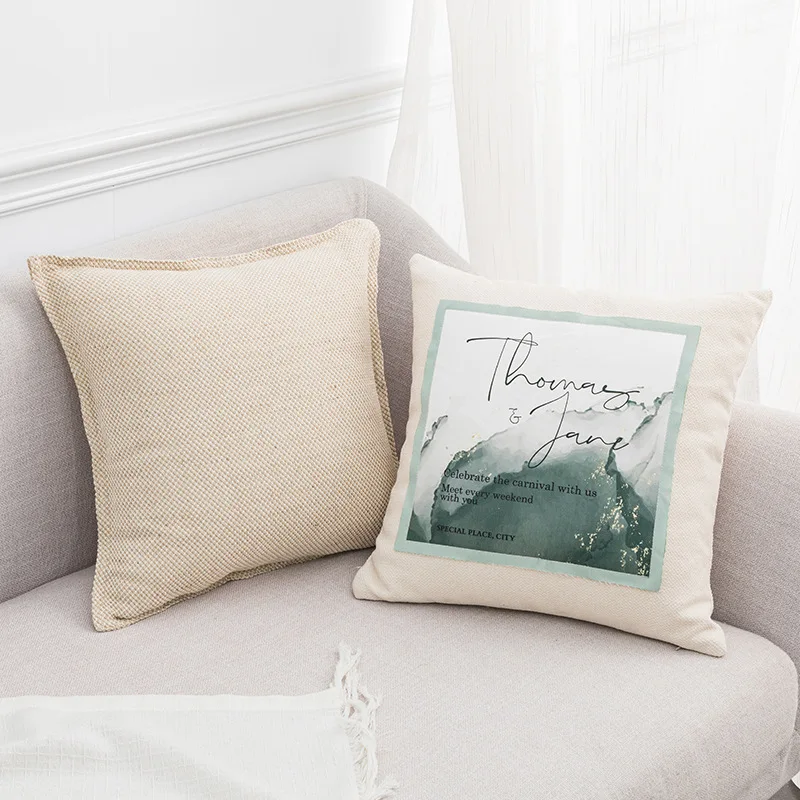 

Cotton Linen Cushion Cover for Sofa Pillow 45x45cm Decorative Cushion Cover Pillows Cover Nordic Big Cushion Cover Embroidered