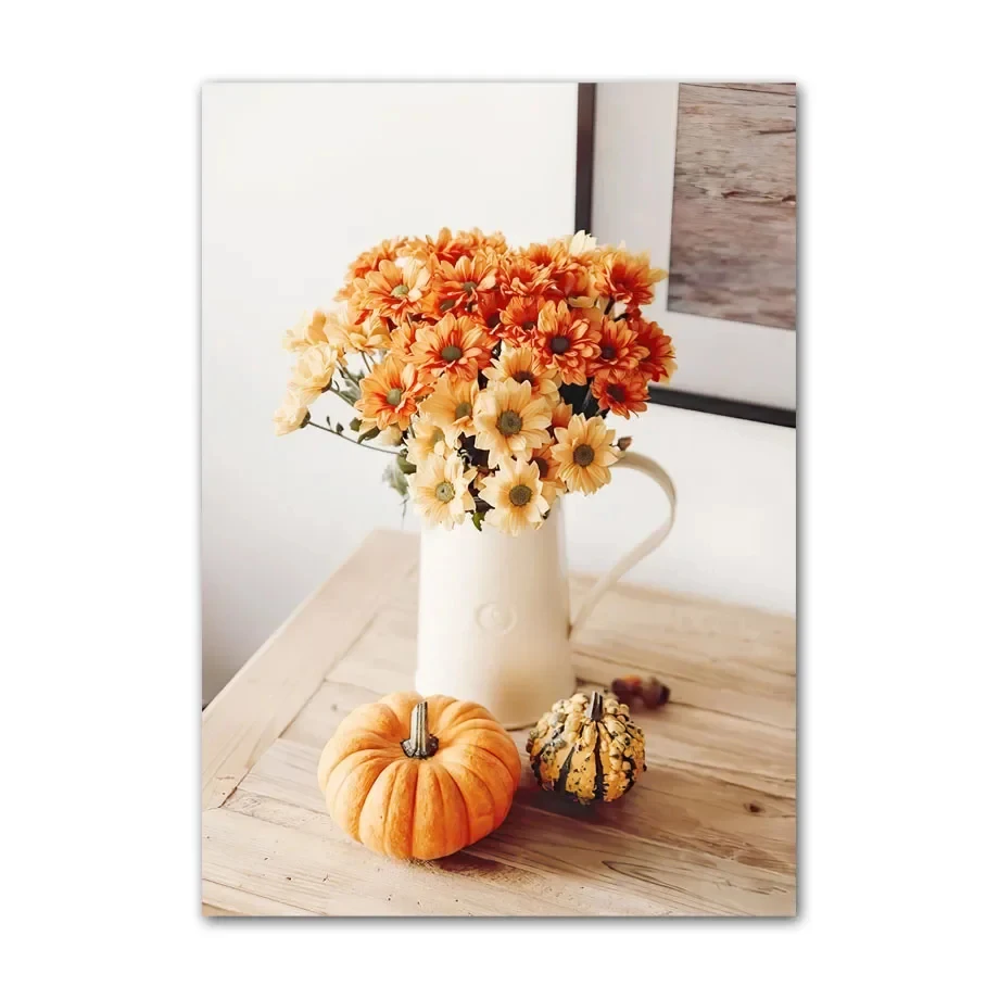 

Настенное искусство "Осенний Тыквенный Кленовый Лист, Винтажный Автомобиль" HALFLEMART