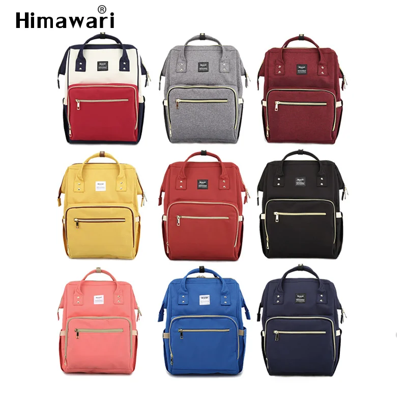 

Himawari Women Backpack Travel Backpack Waterproof Polyester Fashion Mummy Maternity Bag Large Capacity Baby Care Bags Mochila