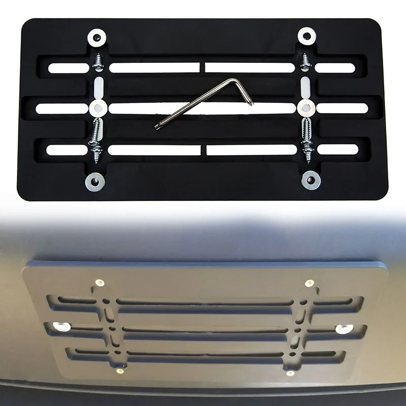 Universal Car Front license Plate Bracket Auto License PP Plastic Frame  Mounting Kit For BMW X1 X2 X3 X4 X5 X6 Parts