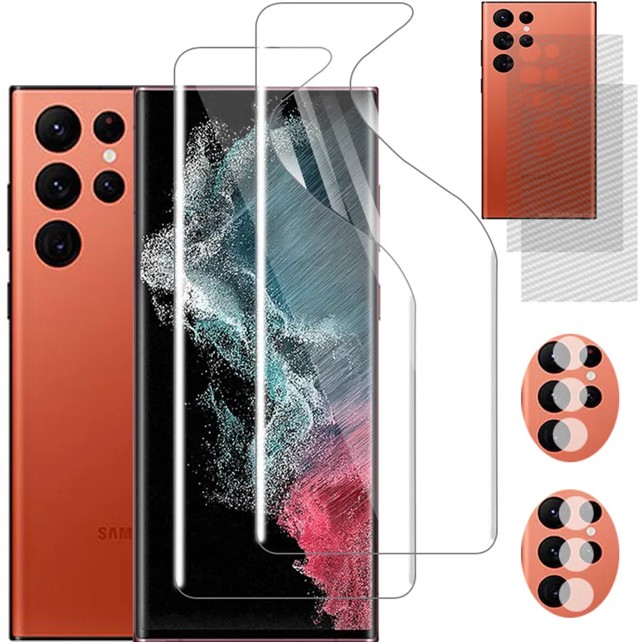 

1-6 lamina hidrogel Samsung S22 Ultra Accessories S22 Ultra Screen Protector Sansung S22Ultra S20 FE Camera Samsung Galaxy S22 S21 Ultra Plus Hydrogel Film SamsungS22 Ultra Soft Protective Glass For Galaxy S 22 Ultra