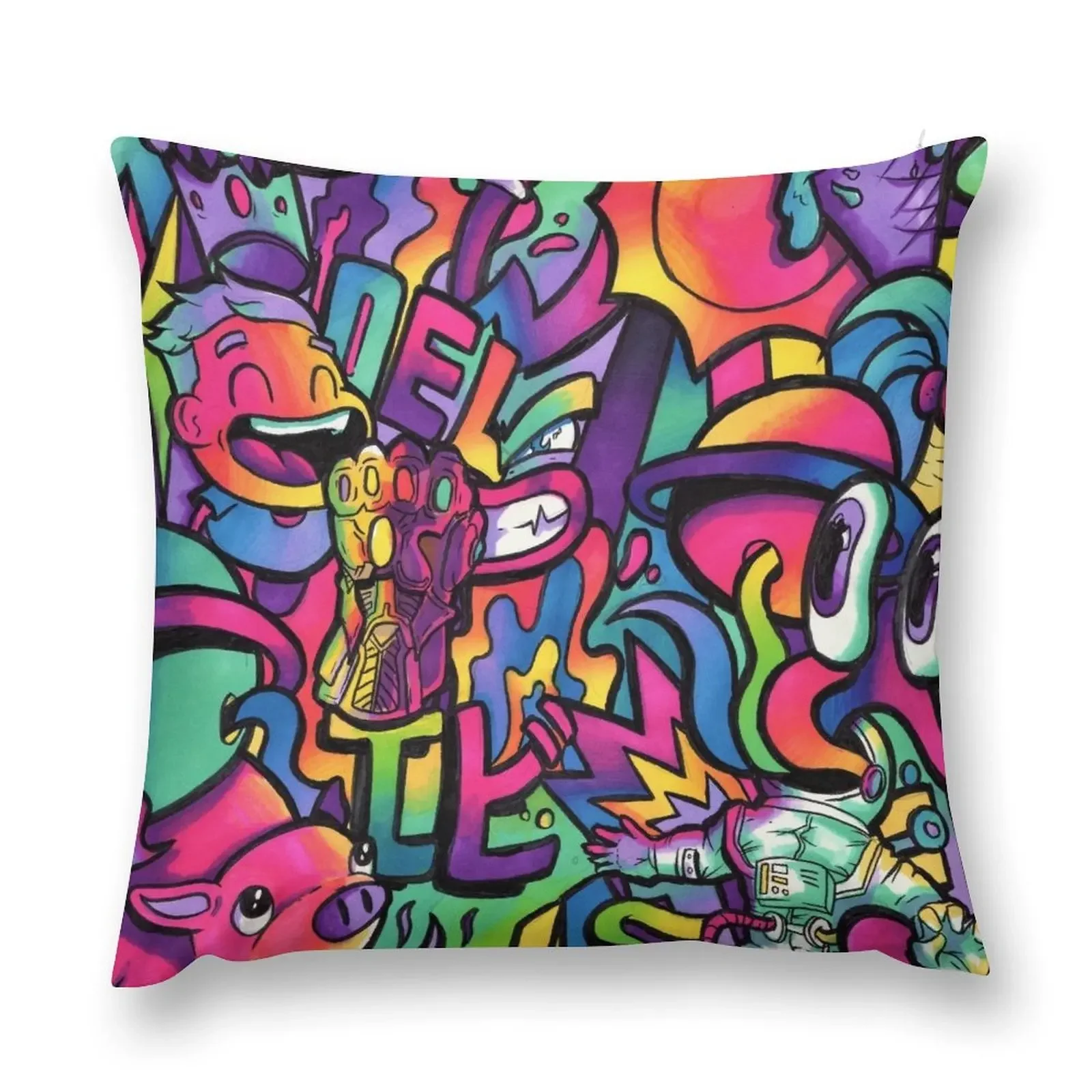 C H A M E L O N // Copic Marker Doodle Декоративная подушка Осенняя наволочка Диван Наволочка