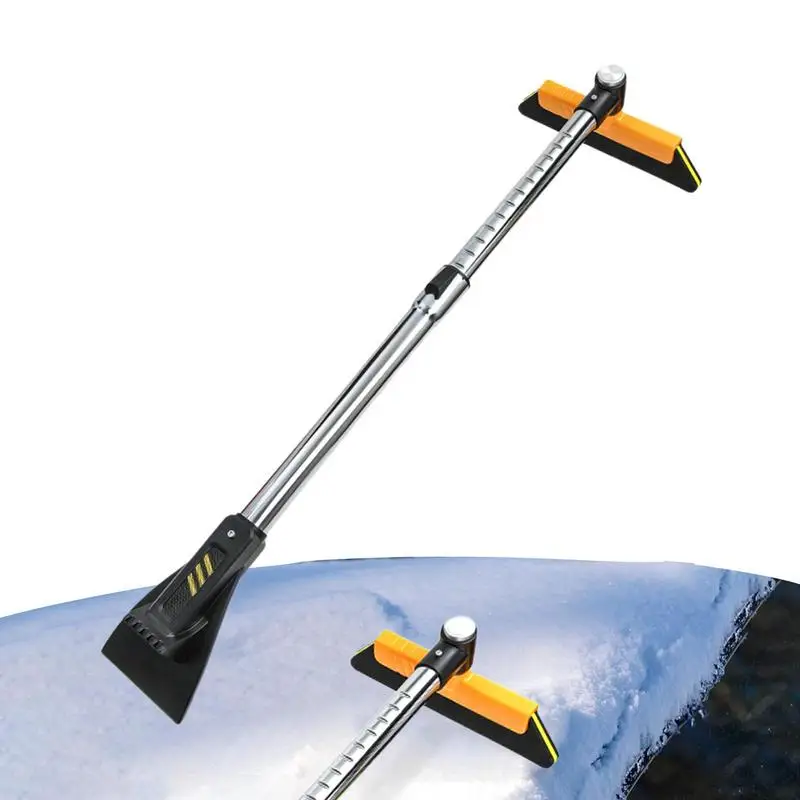 

Скребок для льда, Снежная Лопата для лобового стекла автомобиля, поворотная щетка на 360 градусов, портативный универсальный инструмент для очистки зимних транспортных средств, безопасное использование