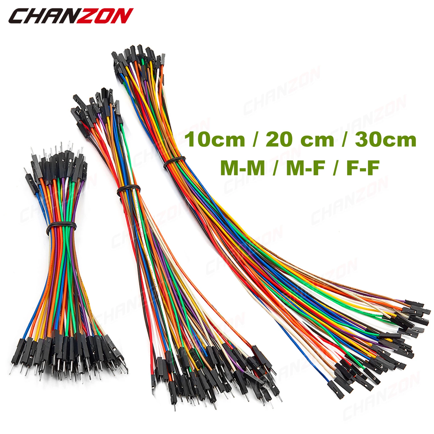 10cm 20cm 30cm Male Female Long Jumper Wire Dupont Cable Solderless Flexible 24AWG Copper Quality Line for Arduino Breadboard