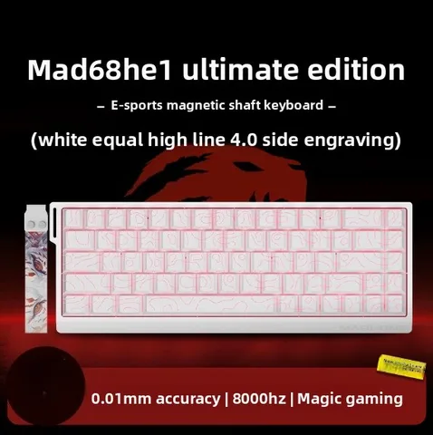 MADLIONS MAD 60/68HE игровая клавиатура с магнитным переключателем 61/68 клавишный веб-накопитель проводной индивидуальный 8K возврат RT регулируемый ключ с возможностью горячей замены
