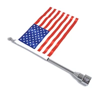 double sided motorcycle flagpole stainless mount american usa flag davidson light flag pole practical motorcycle american flag