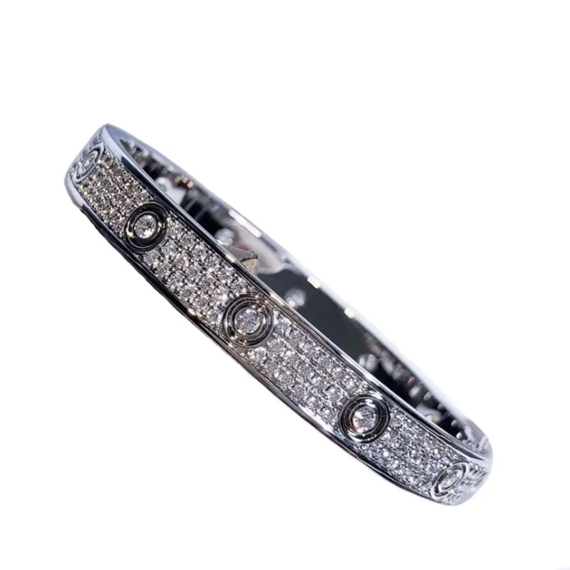 

Donia Jewelry Europe and the United States fashion Star titanium steel micro-inset AAA zircon bracelet luxury bracelet