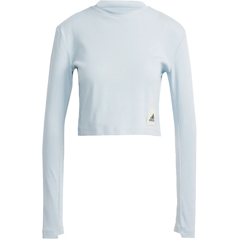 Оригинальная женская спортивная футболка Adidas LNG RIB TEE с длинными рукавами и круглым вырезом IJ8433 (art.: 3920d7c800ced) - 3920d7c800ced