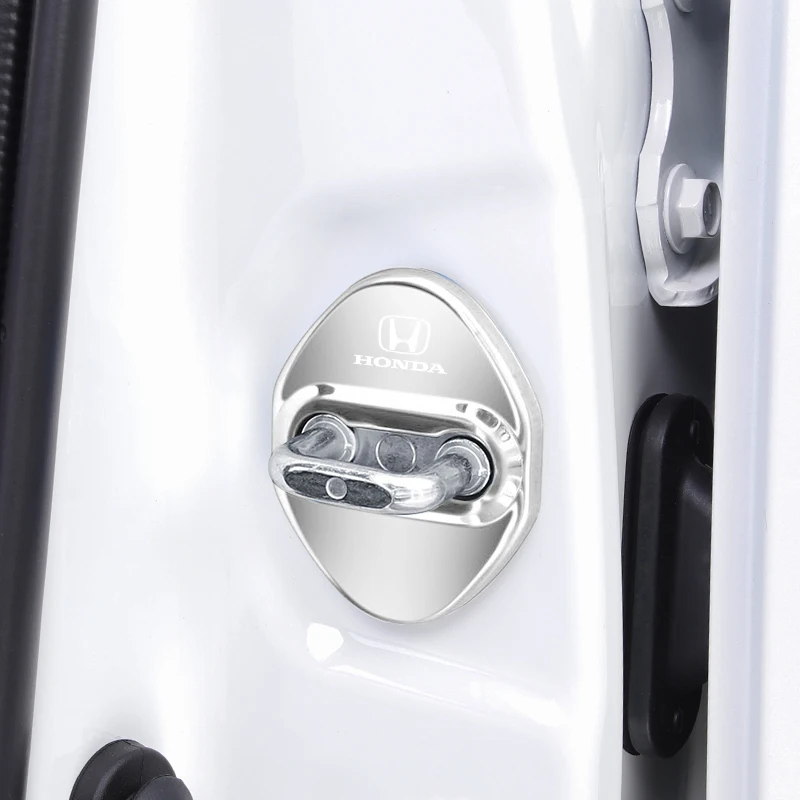 

Автомобильный Стайлинг, чехол для дверного замка автомобиля, чехол с автоматическими эмблемами для Honda Civic Accord Fit Jazz CRV BRV HRV Insight Pilot Passport TYPE-R