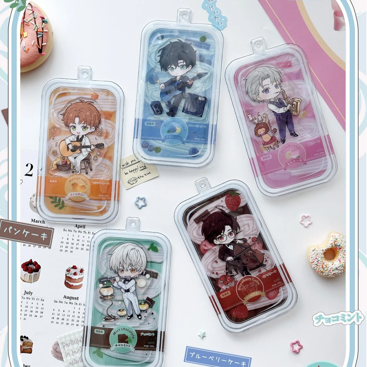 Аниме Свет и Ночь Осборн Эван Сариэль Чарли Джесси Косплей Брелок Витрина