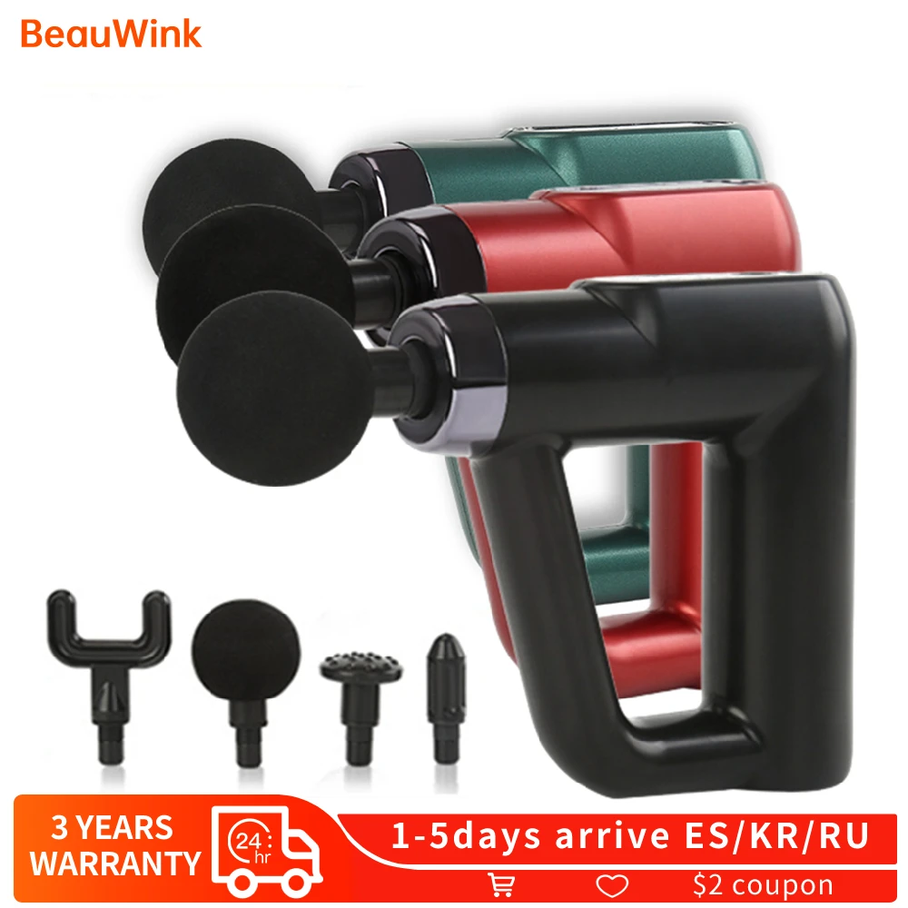 

Массажный пистолет для спортсменов, ручной электрический супер тихий массажер для мышц тела, релаксация, терапия, фасциальный пистолет, фит...