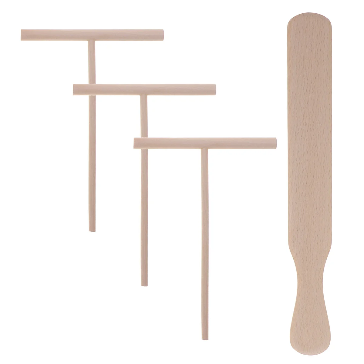 

Crepe Spreader Spatula Tool Stick Maker Pancake Batter Tools Rake Wood Utensils Making Turner Kitchen Wooden Pan T Scraper