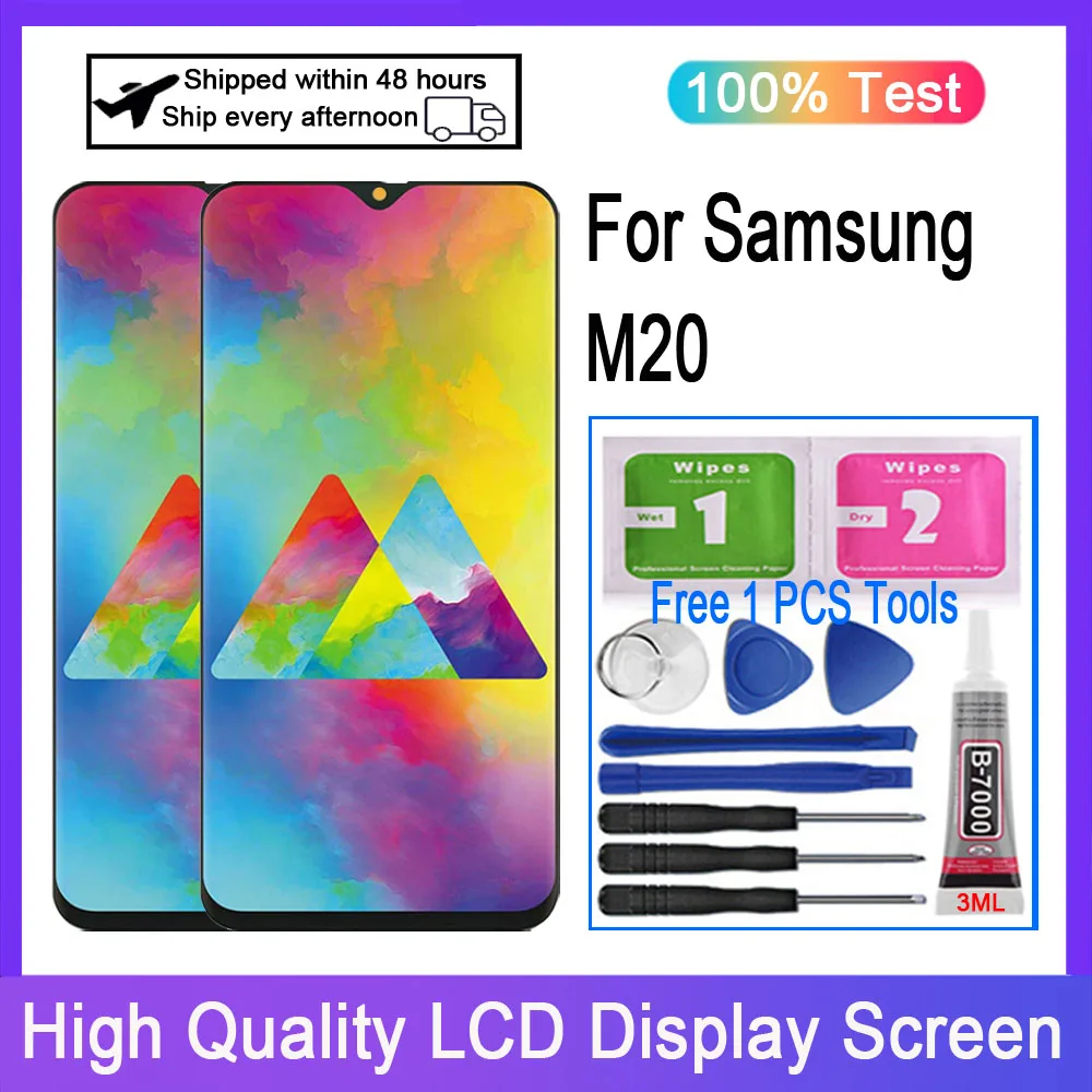 

Original For Samsung Galaxy M20 SM-M205F SM-M205FN SM-M205G SM-M205M SM-M205N LCD Display Touch Screen Digitizer Replacement